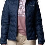 Columbia Damen Delta Ridge Down Hooded Jacket Daunenjacke mit Kapuze (1er Pack) - Collegiate Navy