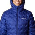 Columbia Damen Delta Ridge Down Hooded Jacket Daunenjacke mit Kapuze (1er Pack) - Dark Sapphire