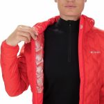 Columbia Damen Delta Ridge Down Hooded Jacket Daunenjacke mit Kapuze (1er Pack) - Red Lily